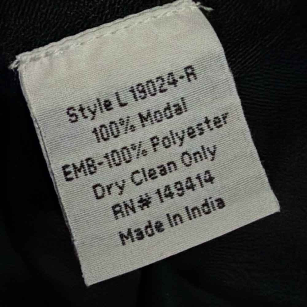JOHNNY WAS Black Long Sleeve Cielito Modal Blouse XS - Picture 11 of 12